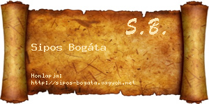 Sipos Bogáta névjegykártya