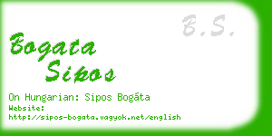 bogata sipos business card